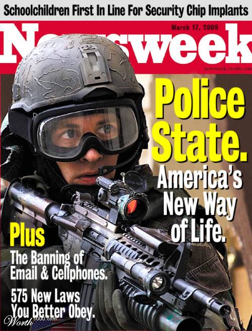 March 17, 2009  Police State.... just another day.