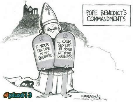 The Pope says.....