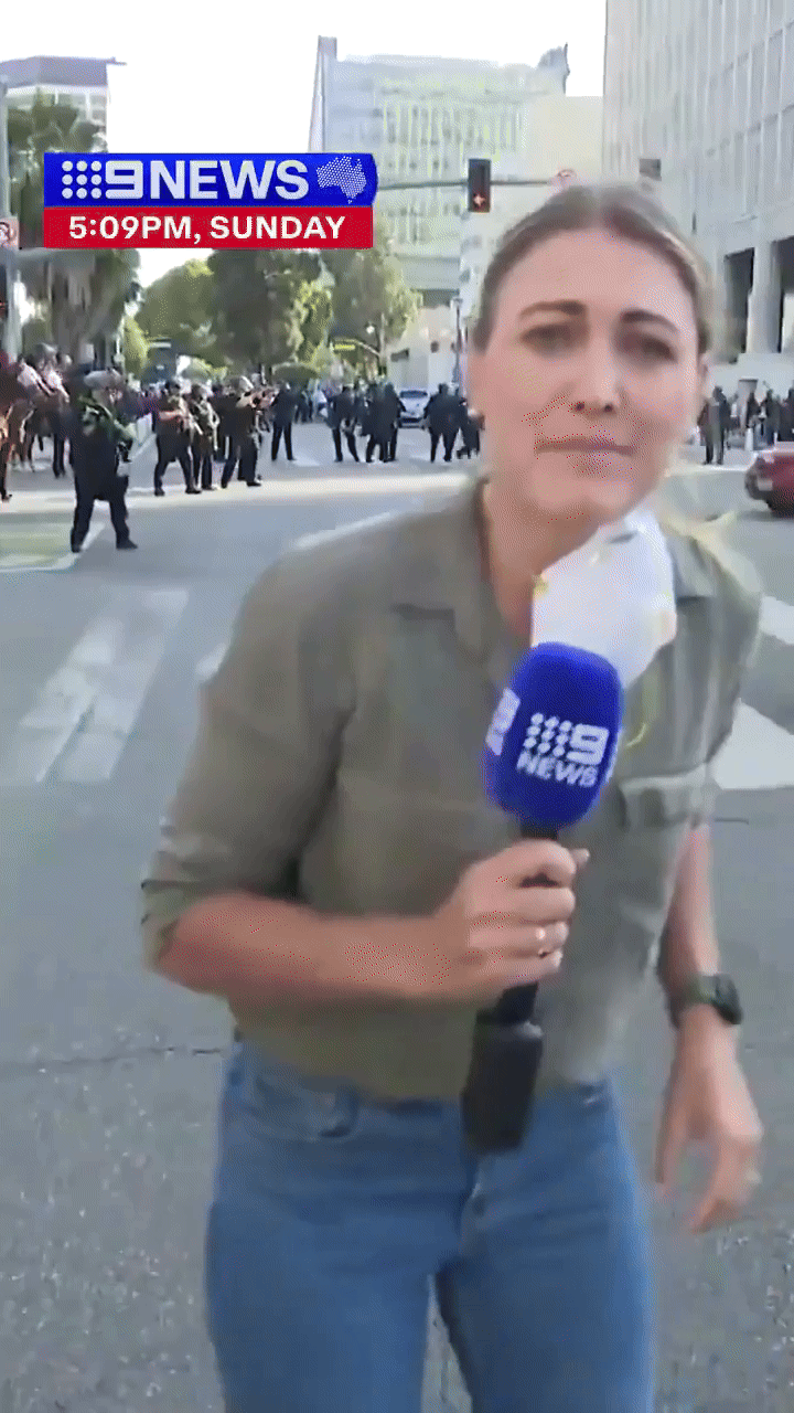Australian reporter shot at close range by LAPD