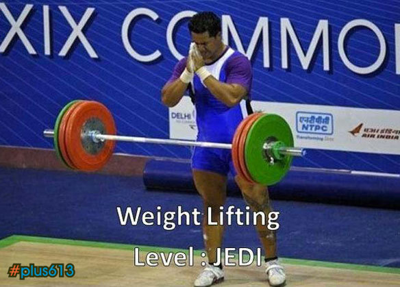Jedi weightlifting