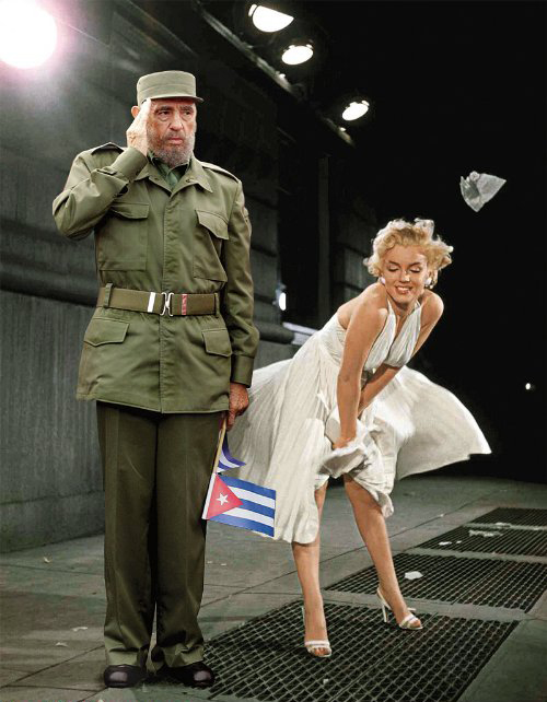 Fidel-Castro and Marilyn-Monroe