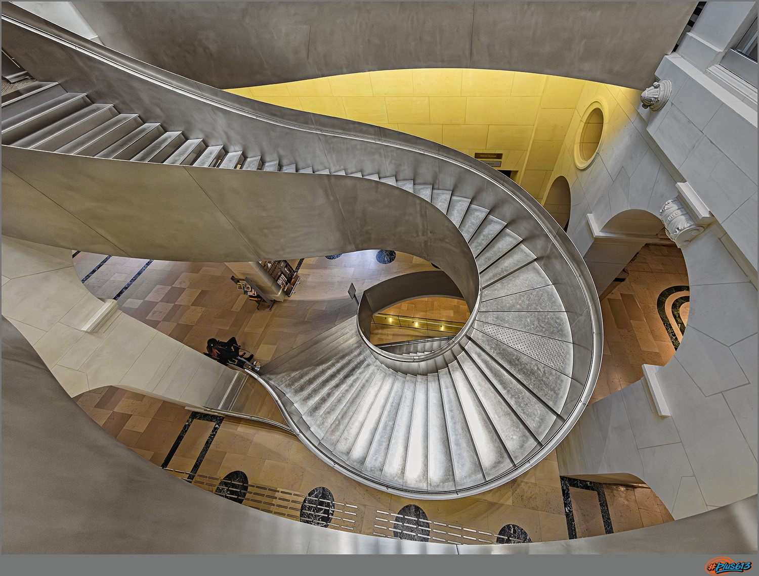 The new elegant staircase by Herbert A. Franke