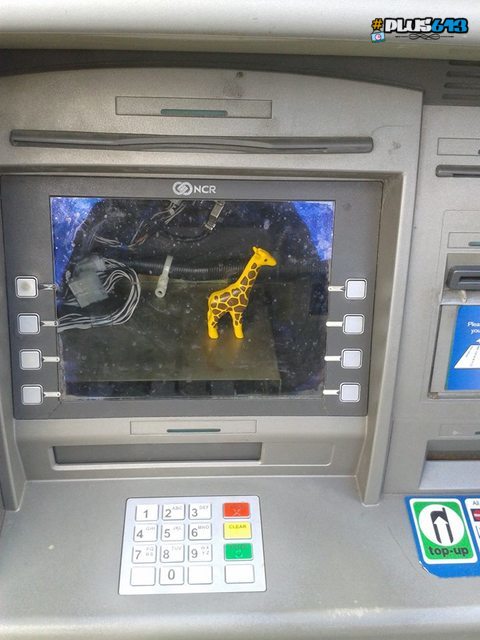 Out of order cash machine