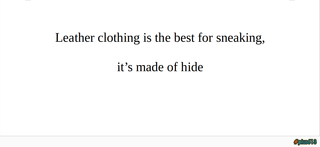 Leather clothing