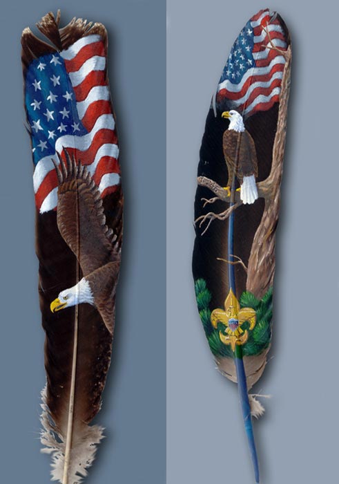 Paintings on Feathers
