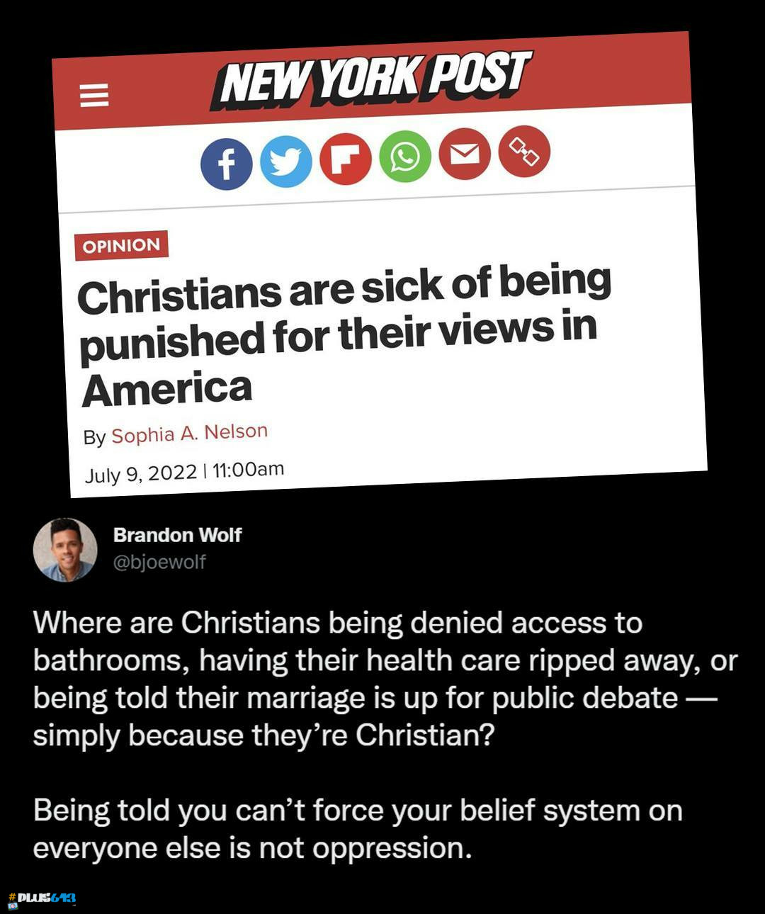 Persecuted my ass