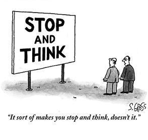 stop and think...