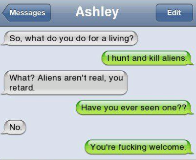 I hunt and kill aliens