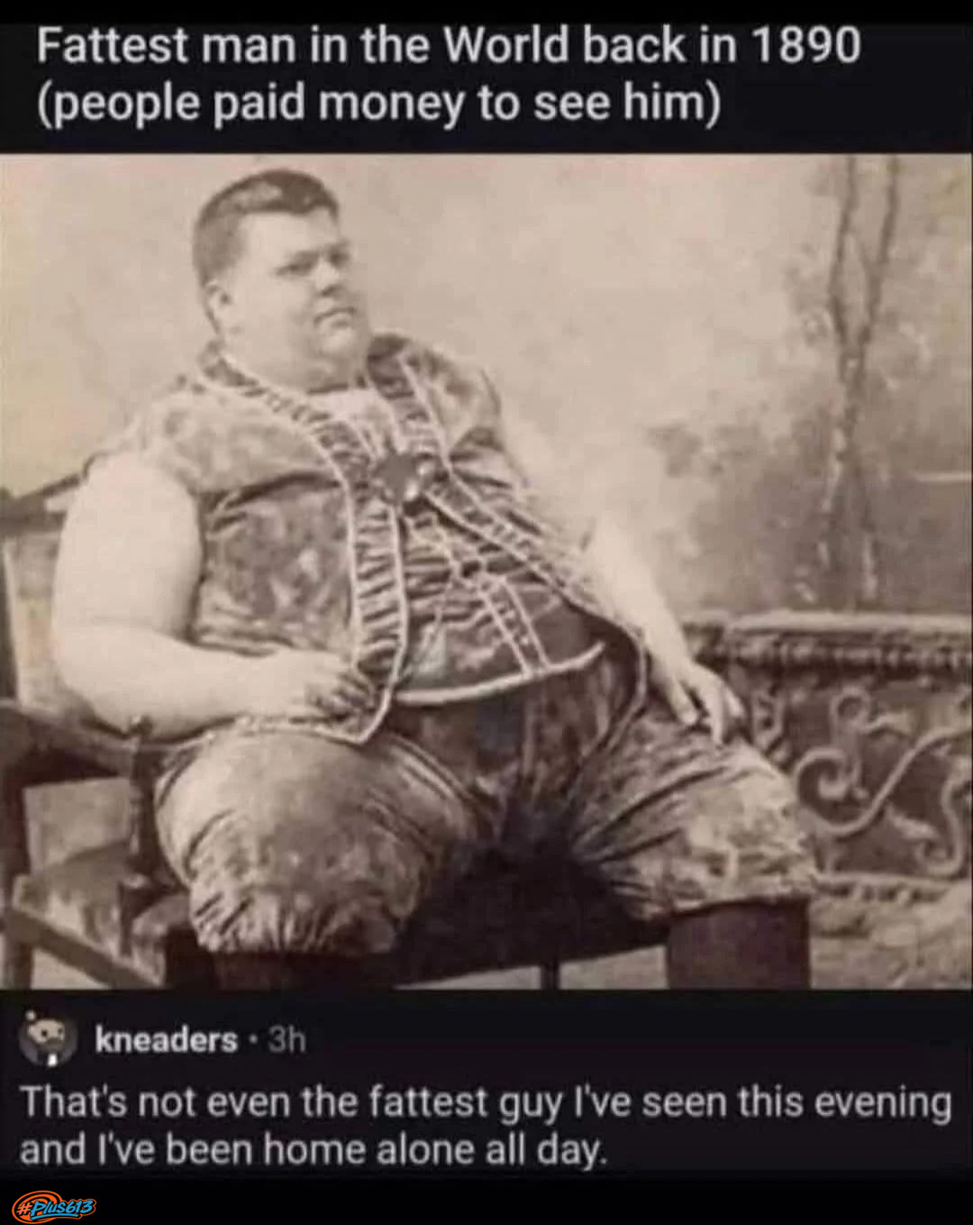 Comically fat
