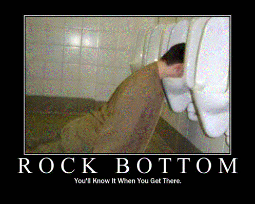 rock bottom...