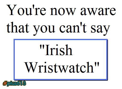 irish wristwatch