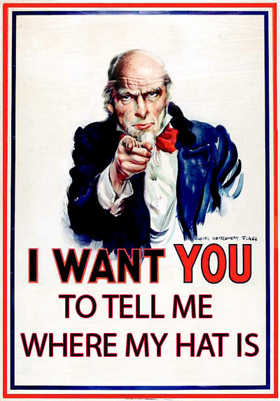 I want you! 
