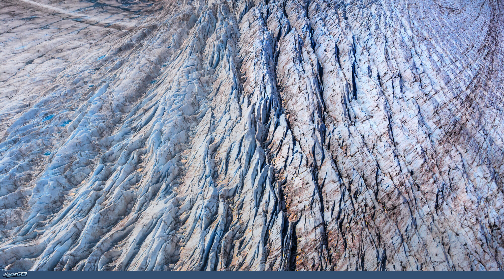 "Pressure Ridges, Meade Glacier, Alaska" by Nathan McCreery