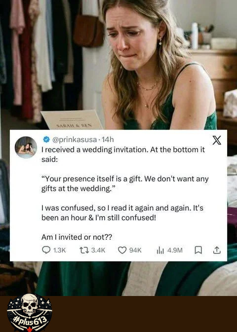 Your gift is to not come