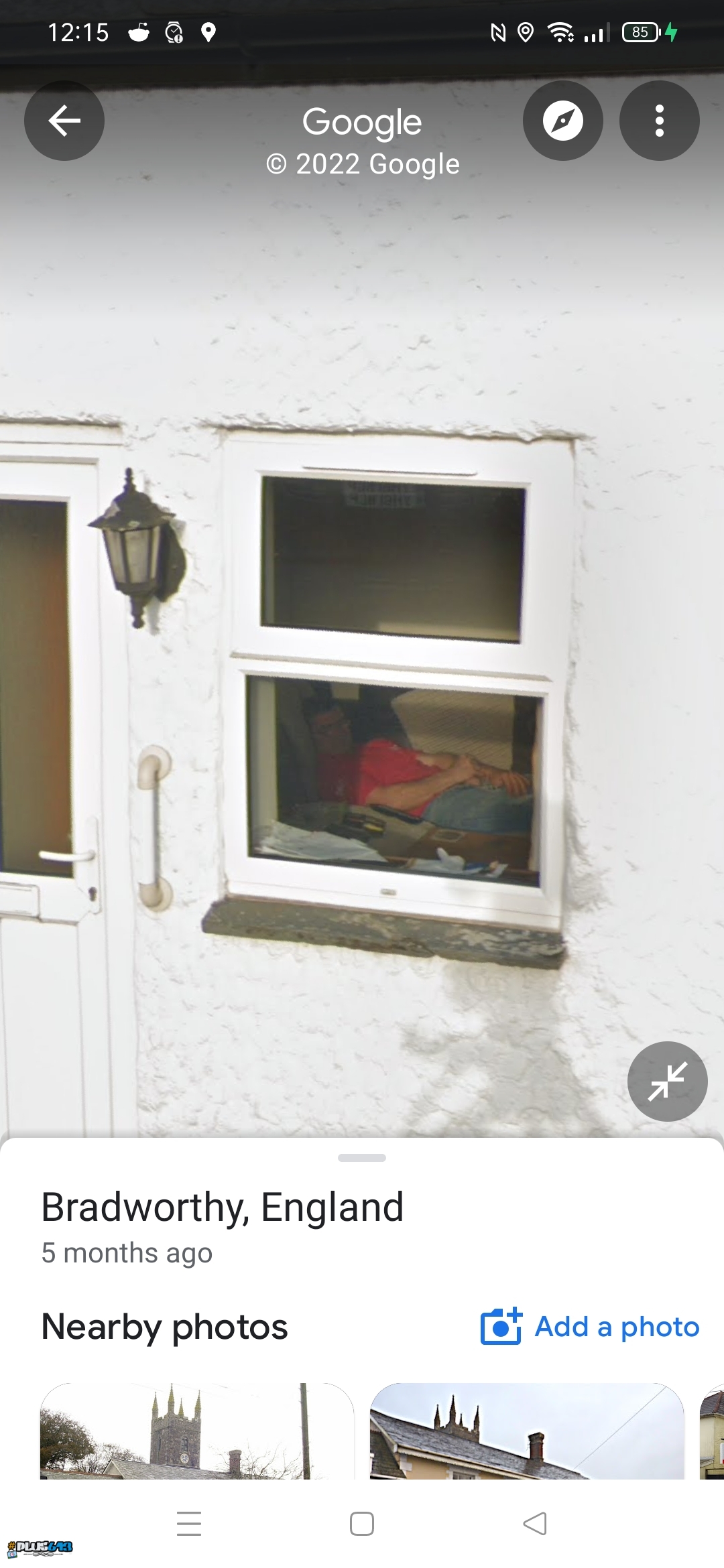 Guy caught having as wank on Google Street view 