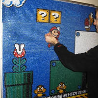 Push pin wall art
