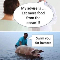 Swim you fat bastard