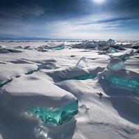 turquoise ice