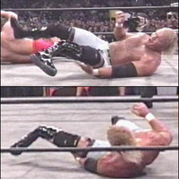 Wrestling dudes leg getting fucked up
