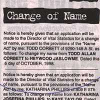 Name change