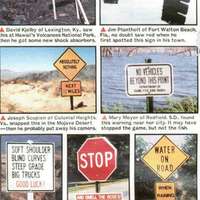 Road sign collection