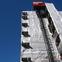 office block construction, Central London June 2004