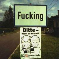 A town in Austria.  The sign says in German "please, not so fast!"