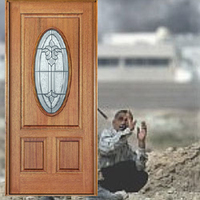 Pray for the innocent victims of this door