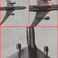 What's the big bulge on flight 175 before it hits the South tower?