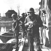 General Patton pissin' in the Rhine