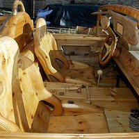 Wooden Ferrari in Venice - 1