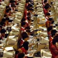 Japanese call centre - doesn't this look like fun?