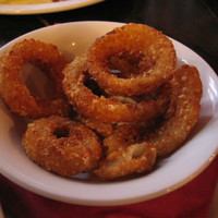 Not bad british food: onion rings