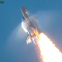 Atlantis, with transonic cloud