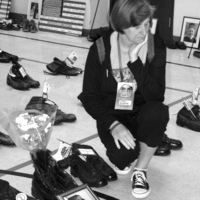 A grieving mother of a fallen soldier.