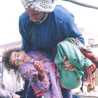 Child Liberated by American Bomb