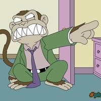 There's an evil monkey that lives in my closet (Family Guy)