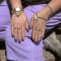 blue nails