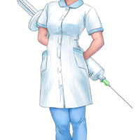 Nurse with a big jab... 