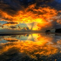 Fire in the sky