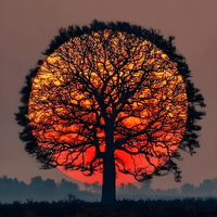 Afro sunset