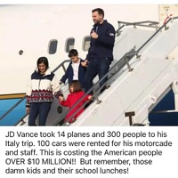We're paying for this assholes family and friends to see the world