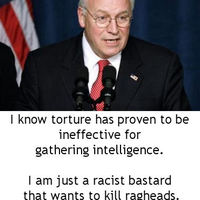 Cheney shows his true feelings about people of color