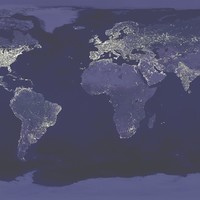 World at night