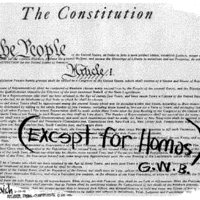 Bush makes changes to the American Constitution