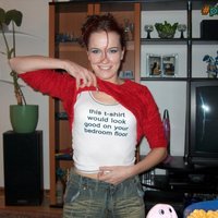 Yet another horny T-shirt for girls