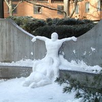 Snowman blowjob