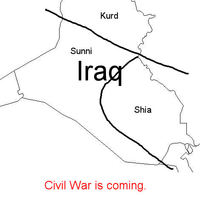 Iraq Civil War coming soon .. Sadly accelerated US soldier deaths too