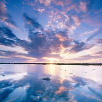 the sun going down on heaven