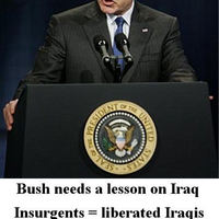Bush still selling BS